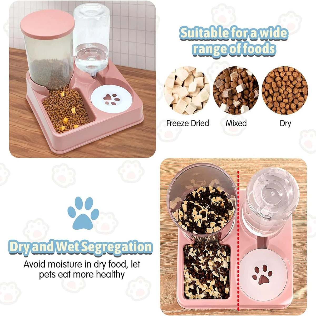 2-in-1 Automatic Cat Feeder & Waterer