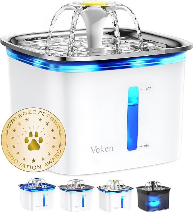 Veken 95oz Automatic Pet Water Fountain