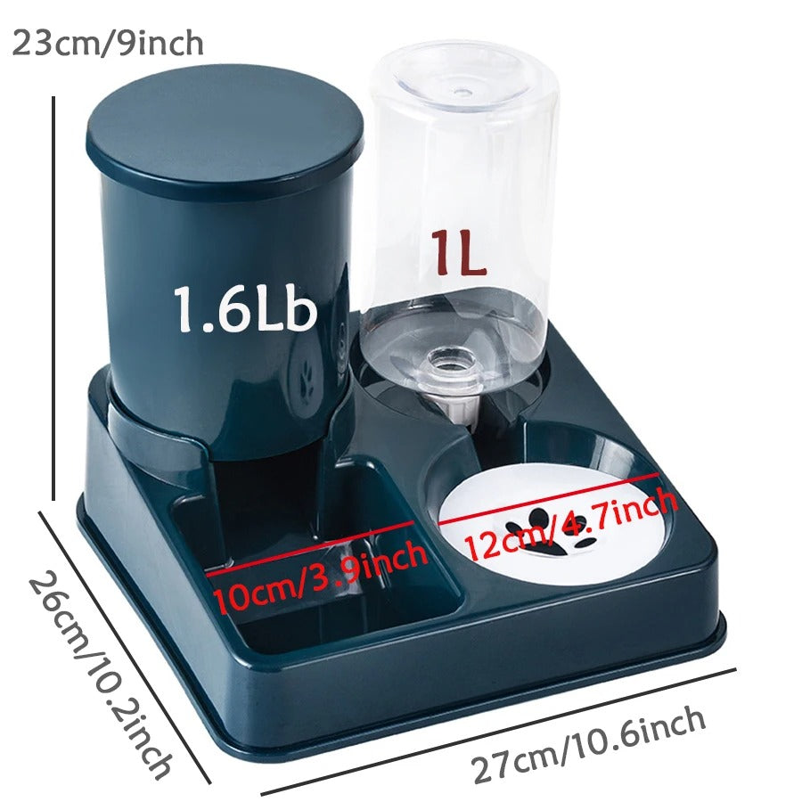 2-in-1 Automatic Cat Feeder & Waterer