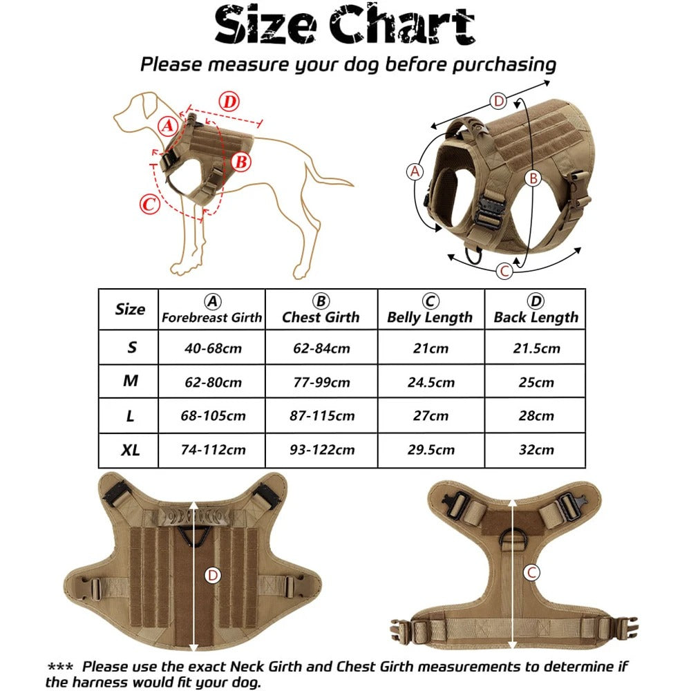 Tactical Dog Harness – Military Vest