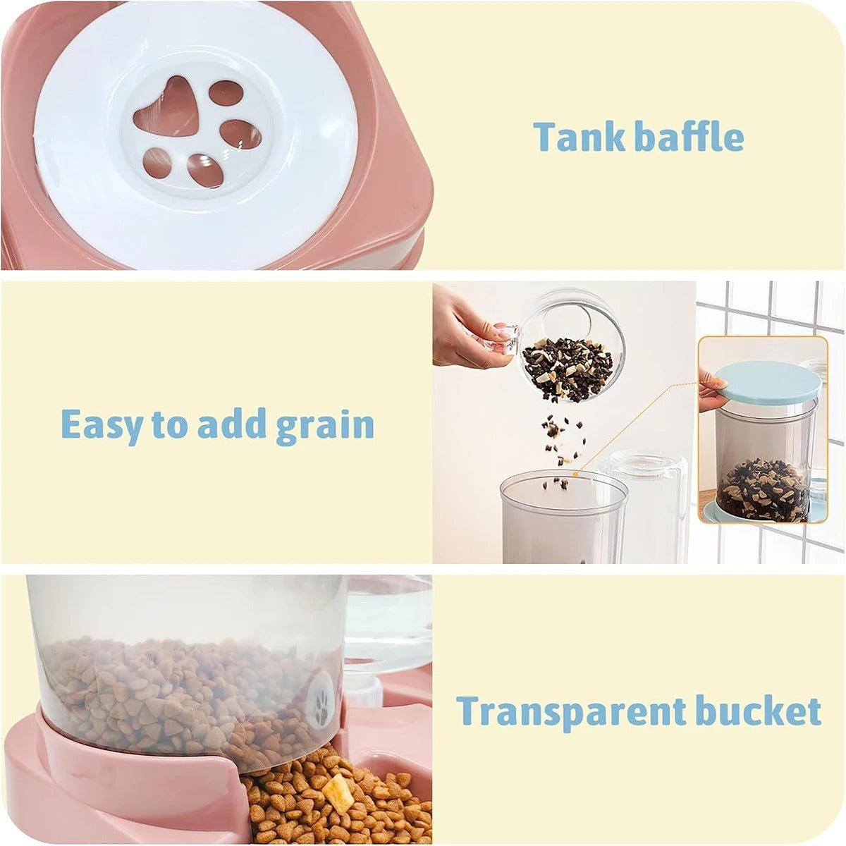 2-in-1 Automatic Cat Feeder & Waterer