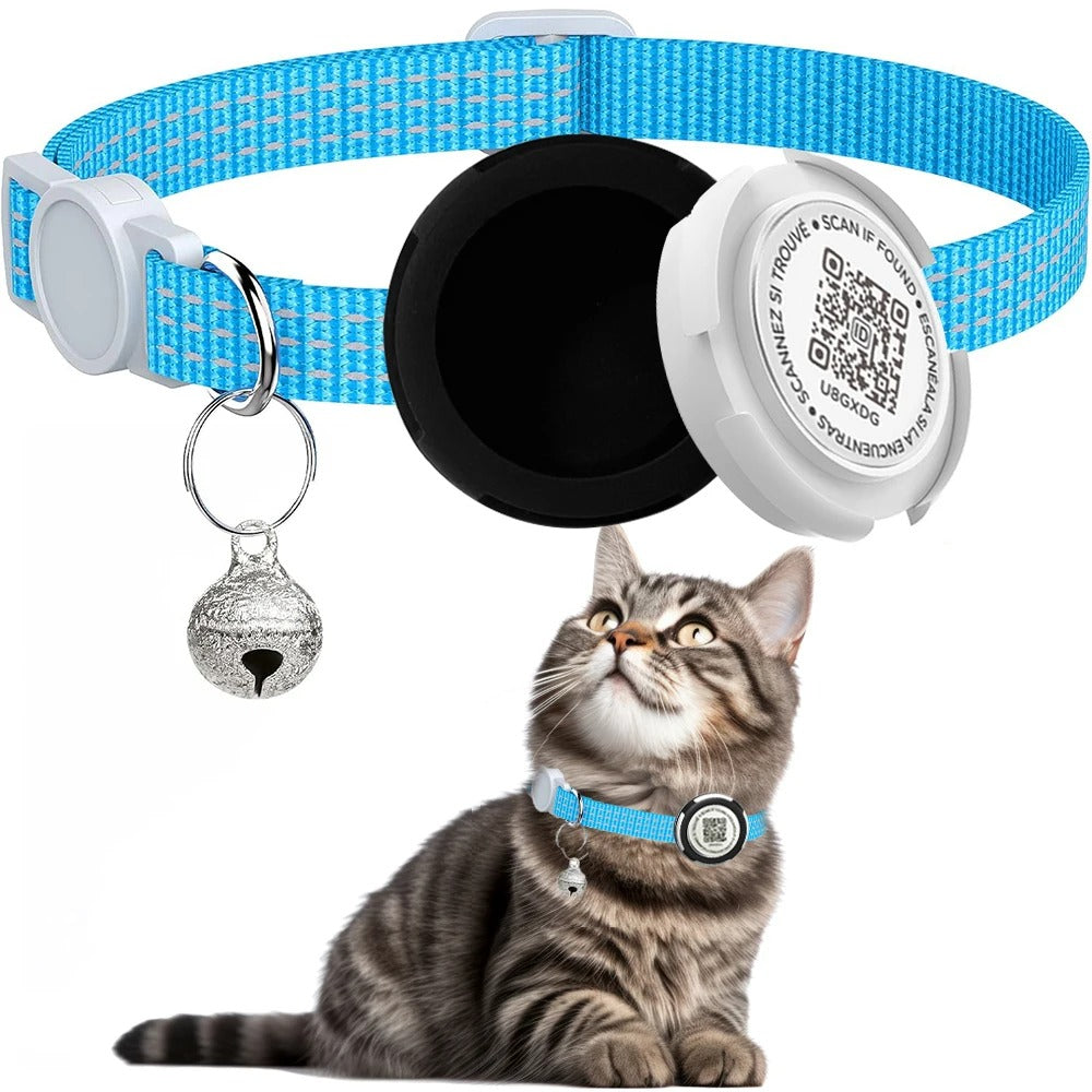 GPS Cat Collar with Airtag Case