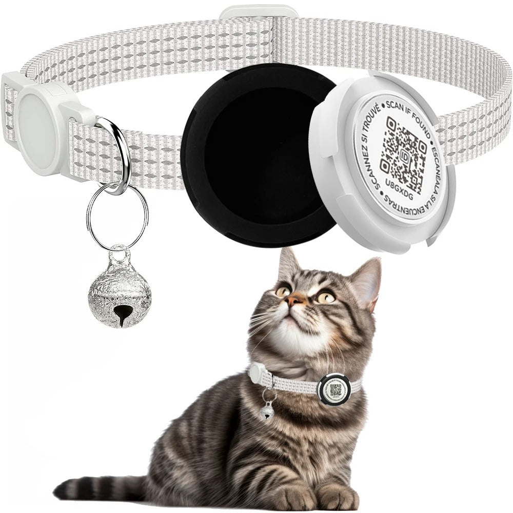 GPS Cat Collar with Airtag Case