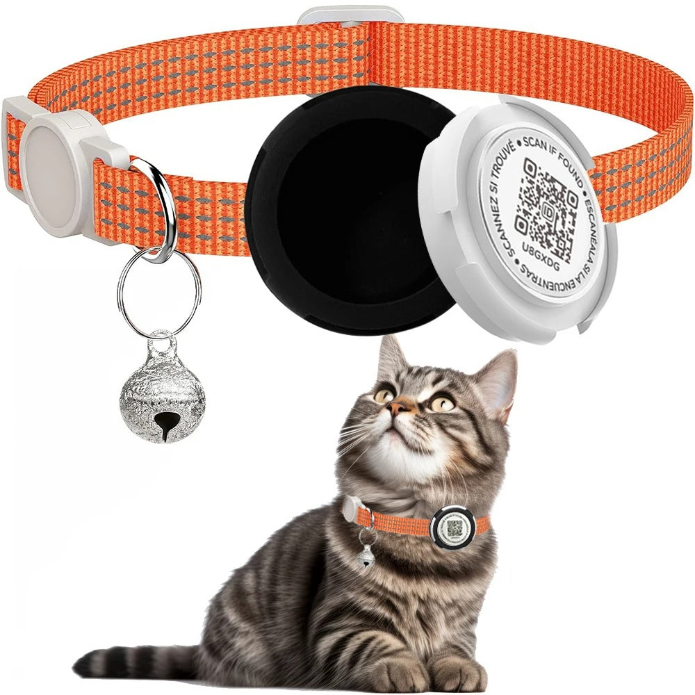 GPS Cat Collar with Airtag Case