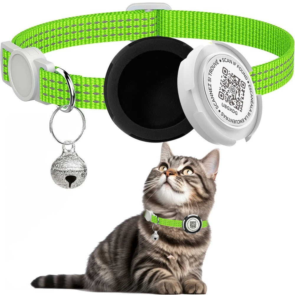 GPS Cat Collar with Airtag Case
