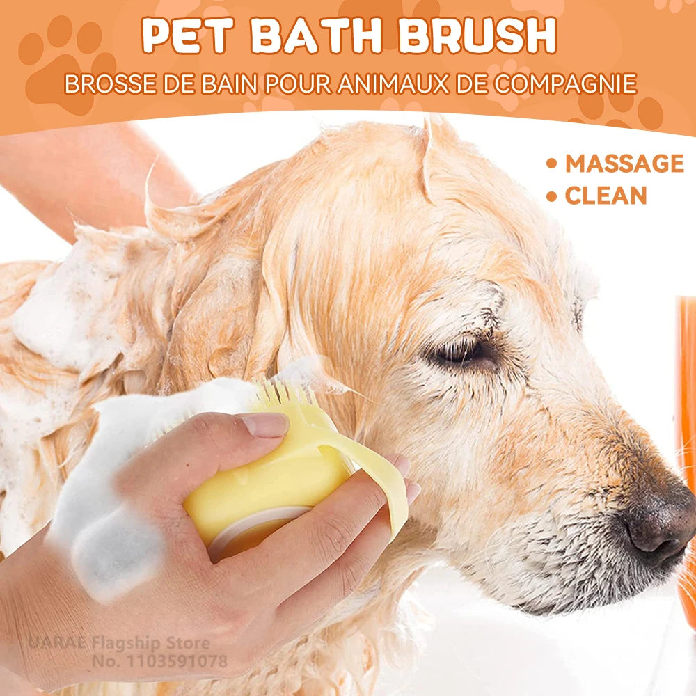 Dog Bathing Massage Brush